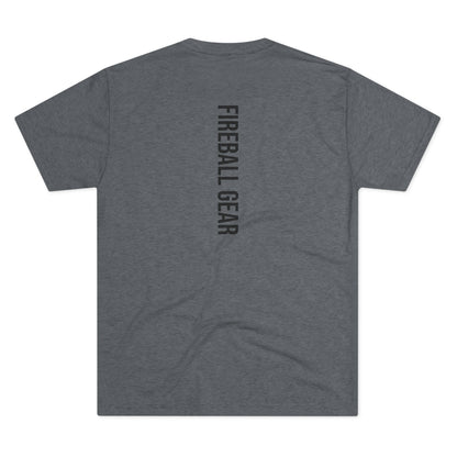 Fireball Gear - Flame & Gear - Black - Fitness Triblend T-shirt