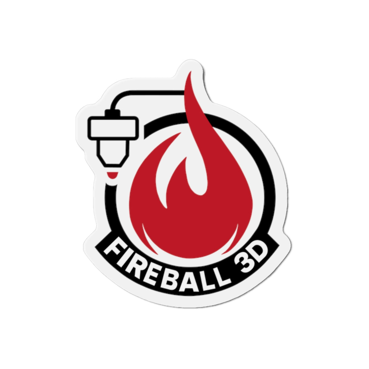 Fireball 3D - Die-Cut Magnets