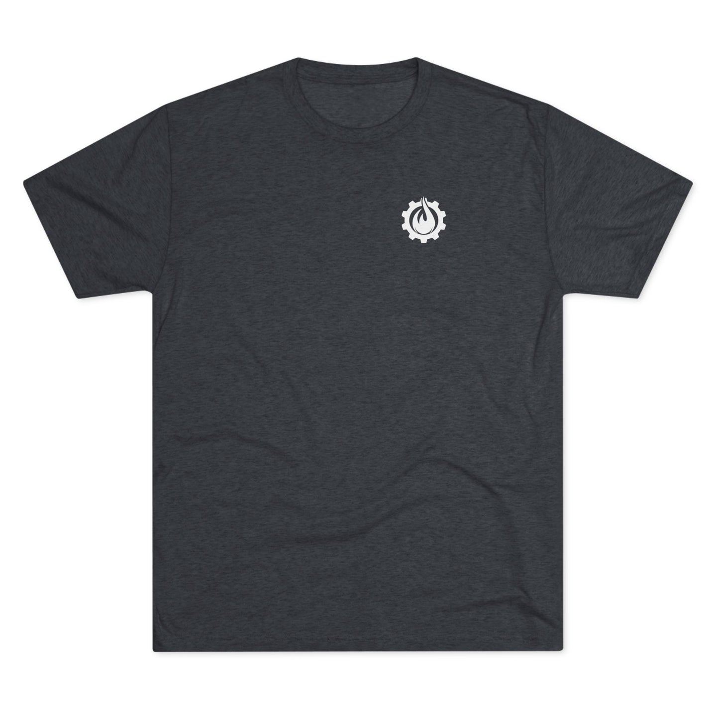 Fireball Gear - Flame & Gear - White - Fitness Triblend T-shirt