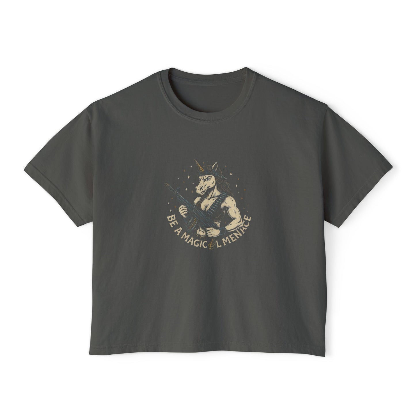 Be a Magical Menace - Women’s Boxy - Humor T-shirt